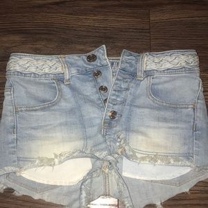 Denim jean shorts